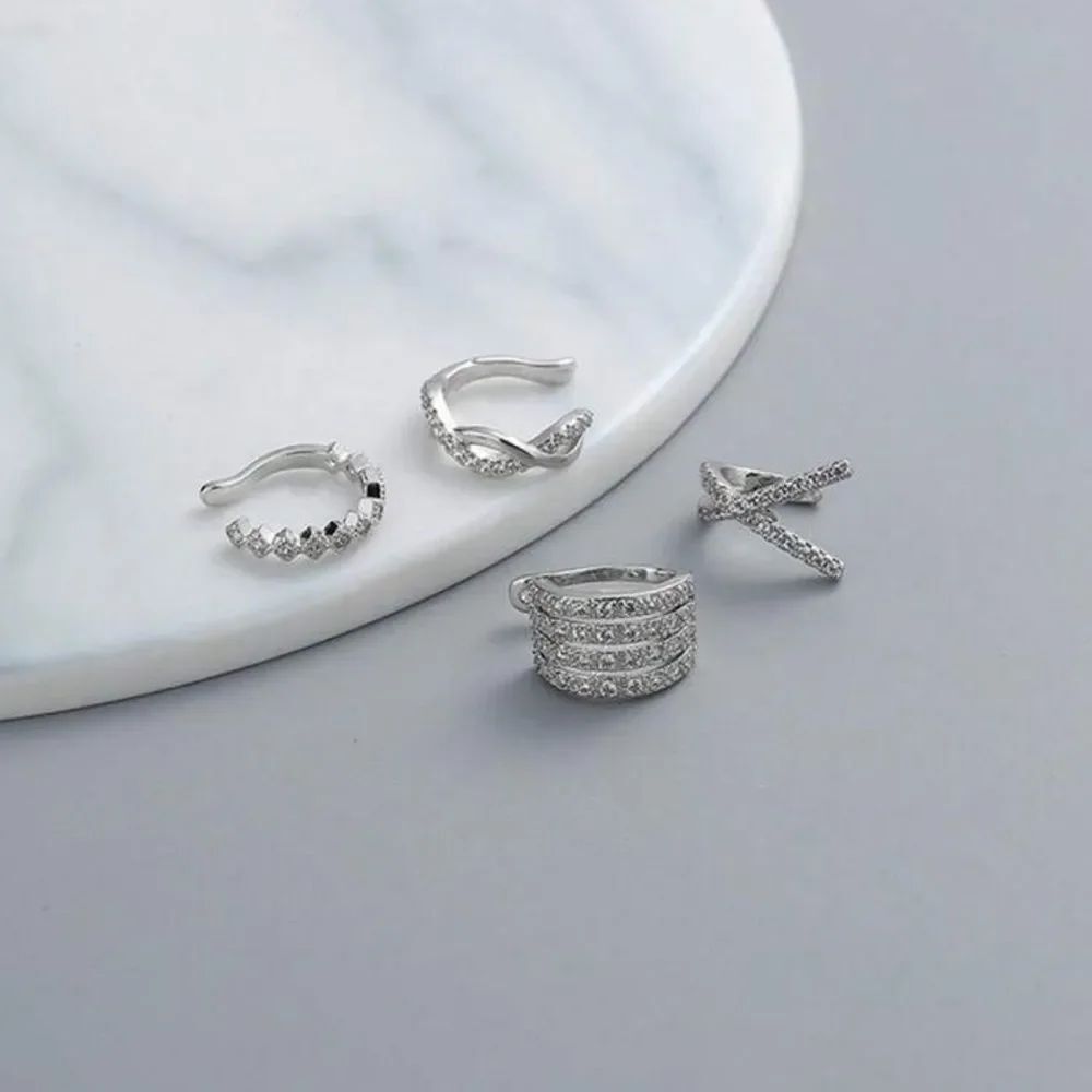 Crystal Ear Cuff Set #2000 - Picture 2 of 5